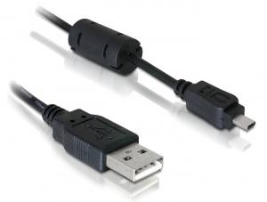 Delock 82414 USB-kabel USB 2.0 USB-A stekker, UC-E6 1.83 m Zwart
