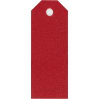 Creativ Company Manilla-labels, afm 3x8 cm, 220 gr, rood, 20 stuk/ 1 doos - thumbnail