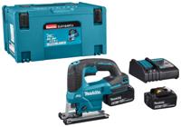 Makita djv184rtj | 18v decoupeerzaag | d-greep | 5,0 ah accu (2 st) | snellader | in mbox djv184rtj - thumbnail