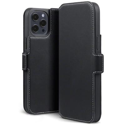 Qubits - slim wallet hoes - iPhone 12 Pro Max - Zwart Qubits - slim wallet hoes - iPhone 12 Pro Max - Zwart