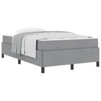 Boxspring bed Lichtgrijs en zwart 120 x 190 cm - thumbnail