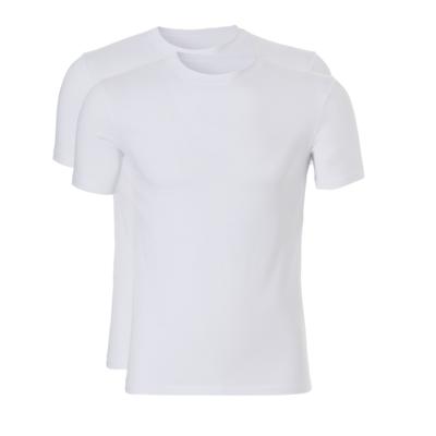 Ten Cate Men Stretch T-Shirt Round Neck White Two Pack (32326)