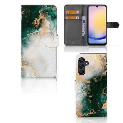 Bookcase voor Samsung Galaxy A25 Marmer Groen Bookcase voor Samsung Galaxy A25 Marmer Groen