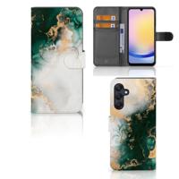 Bookcase voor Samsung Galaxy A25 Marmer Groen - thumbnail