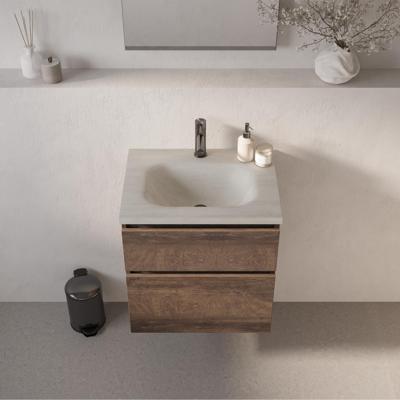 BRAUER Dune Medium wastafel 60 cm met 1 wasbak en 1 kraangat Sintered Stone Ivory Travertin BRAUER Dune Medium wastafel 60 cm met 1 wasbak en 1 kraangat Sintered Stone Ivory Travertin