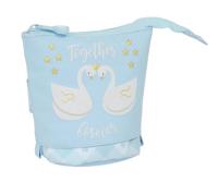 Potloodetui Glow Lab Cisnes Licht Blauw 8 x 19 x 6 cm - thumbnail