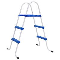 VidaXL Zwembadladder 84 cm blauw en wit - thumbnail