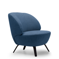 Fauteuil Sydney Donkerblauw Stof - thumbnail