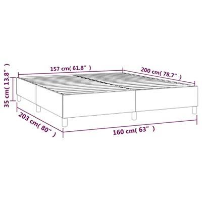 Boxspringframe fluweel donkergroen 160x200 cm Boxspringframe fluweel donkergroen 160x200 cm