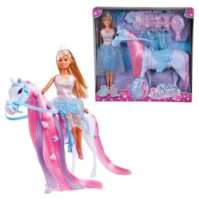 Simba - Steffi Love Princess and Horse - Modelpop 29cm - Jurk + Tiara - Inclusief kappersaccessoires Simba - Steffi Love Princess and Horse - Modelpop 29cm - Jurk + Tiara - Inclusief kappersaccessoires