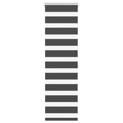 VidaXL Zebra rolgordijn 55x100 cm stofbreedte 50,9 cm zwart