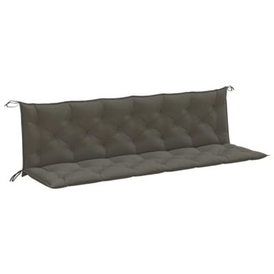 Tuinbankkussens 2 st 200x50x7 cm stof gemleerd donkergrijs Tuinbankkussens 2 st 200x50x7 cm stof gemleerd donkergrijs