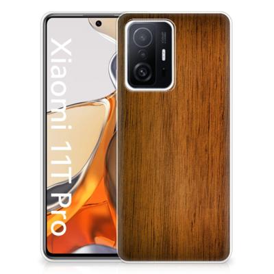 Xiaomi 11T | 11T Pro | Bumper Hoesje | Donker Hout
