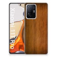 Xiaomi 11T | 11T Pro | Bumper Hoesje | Donker Hout - thumbnail