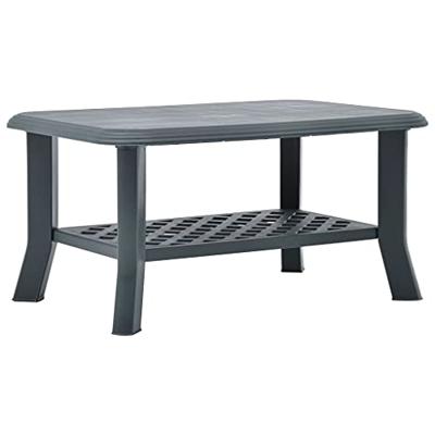 VidaXL Salontafel 90x60x46 cm kunststof groen