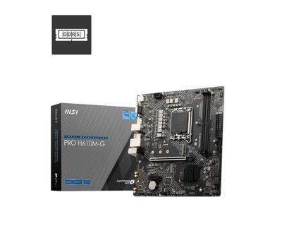 MSI pro h610m-g socket 1700 moederbord (gb-lan, sound, µatx)