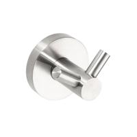 Dubbele Handdoekhaak Sapho X-Steel 5.5x6 cm Geborsteld RVS Sapho - thumbnail