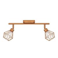 Eglo LedspotZapata 2-lichts koperbruin - 95546 - thumbnail