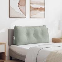 Rugkussen Lichtgrijs 100 x 24 x 50 cm Fluweel - thumbnail