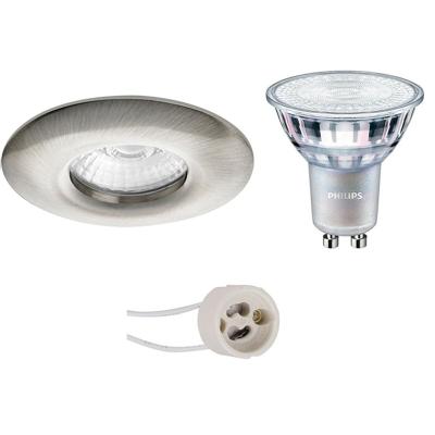 Philips LED Inbouwspot Set IP65 - GU10 - Mat Nikkel - DimTone 2200K-2700K
