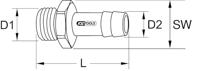 KS Tools 515.3389 5153389 Persluchtslangtule 1 stuk(s) - thumbnail