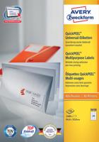 Avery Zweckform 3658Z etiket Wit Rechthoek 2400 stuk(s) - thumbnail