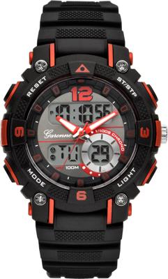 Garonne Kids KQ28Q475 Horloge Sports Ana-Digi kunststof zwart-rood 38 mm