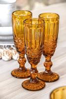 Set van bekers Home ESPRIT Amber Kristal 150 ml (6 Stuks) - thumbnail