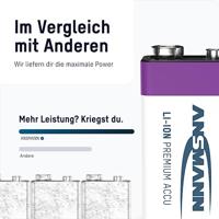Ansmann Oplaadbaar Batterij 9-voudig En Usb-c - thumbnail