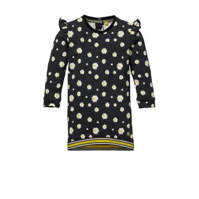 Quapi Mini gebloemde T-shirtjurk Gemma zwart/wit Quapi Mini gebloemde T-shirtjurk Gemma zwart/wit