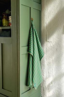 Pip Studio Stripes Set/2 Theedoeken Groen