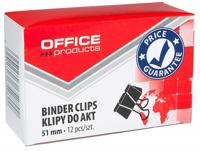 OFFICE products foldbackclip, zwart, 51 mm, doos van 12 stuks - thumbnail