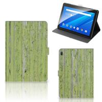 Lenovo Tab E10 Tablet | Book Cover | Green Wood - thumbnail