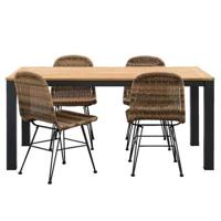 Le Sud tuinset Vienne Verdon - naturel - 5-delig - thumbnail