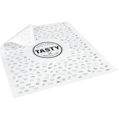 Vel | hamburgervel | papier + Wax | 30.5x35.5cm | TASTY | 5000 stuks