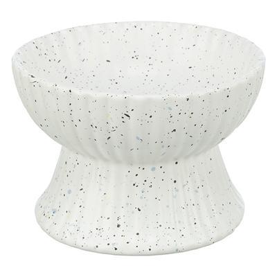 Trixie voerbak / drinkbak kat verhoogd keramiek wit