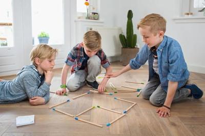 BS Toys luciferpuzzel hout - educatief kinderspel BS Toys luciferpuzzel hout - educatief kinderspel