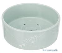 TRIXIE JUNIOR VOERBAK KERAMIEK LAAG ASSORTI 14 CM 200 ML - thumbnail