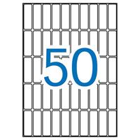 Apli witte etiketten Print & Write ft 13 x 40 mm (b x h), 750 stuks, 50 per blad (1862) - thumbnail