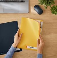 Leitz Cosy L-map met tabbladen, 3 compartimenten, ft A4, PP van 200 micron, ondoorzichtig, geel - thumbnail