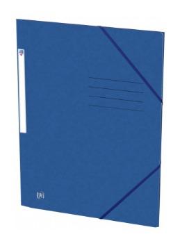 Elastomap oxford top file a4 3 kleppen 390gr blauw Elastomap oxford top file a4 3 kleppen 390gr blauw
