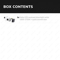 Malta LED inbouwspot - 5 Watt 480 lumen - Dim to warm - Rond - Kantelbaar - IP44 waterdicht - Wit - Incl. Quick Connector box - Wit - thumbnail