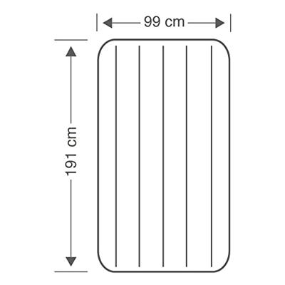 Intex Twin Clas Down Luchtbed 99x191cm - thumbnail