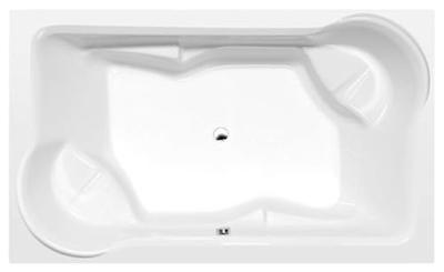 Ligbad Polysan Duo Inbouw 200x120x45 cm Wit