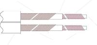 Supra: Sword Interlink XLR Audiokabel 2 x 0,8 meter - thumbnail