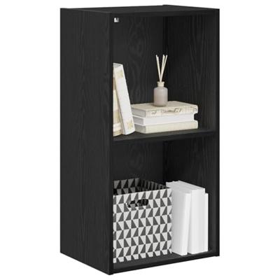 Boekenkast Zwart eiken 40 x 30 x 77 cm Bewerkt hout