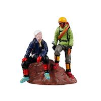 Lemax mountain climbers kerstdorp figuur type 3 Vail Village 2022 - thumbnail