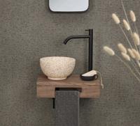 Fonteinplank Differnz Hout 40x25x10 cm Bruin Eiken Differnz - thumbnail