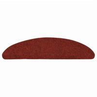 VidaXL Trapmatten zelfklevend 10 st 56x17x3 cm bordeaux rood halfrond - thumbnail