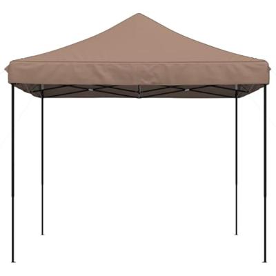 Partytent inklapbaar pop-up 292x292x315 cm bruin - thumbnail